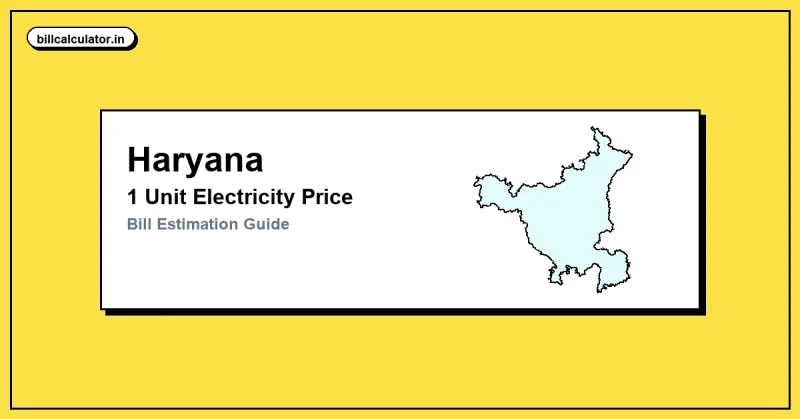 1 Unit Electricity Price in Haryana – Check UHBVN & DHBVN