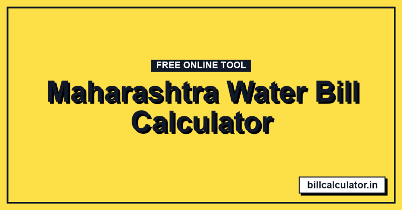 Maharashtra Water Bill Calculator
