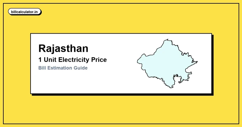 1 Unit Electricity Price in Rajasthan – Check JVVNL 1 Unit Price